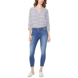 NYDJ Womens AMI Skinny Jeans Lift Tuck Size 14 Medium Wash Stretch Denim Jegging